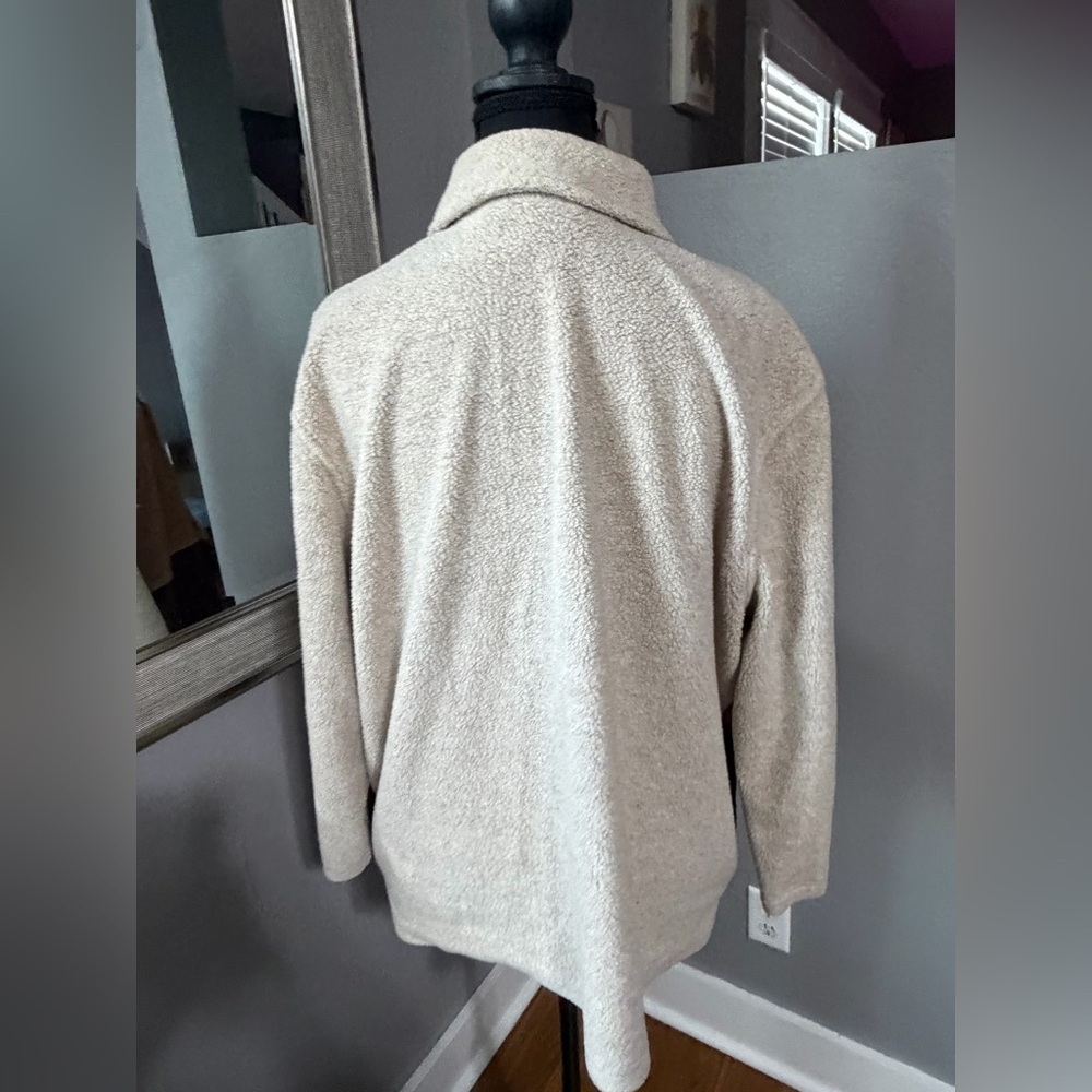 VTG Classic Elements Fall Floral Embroidered Fleece Shacket Size XL. - Picture 4 of 7